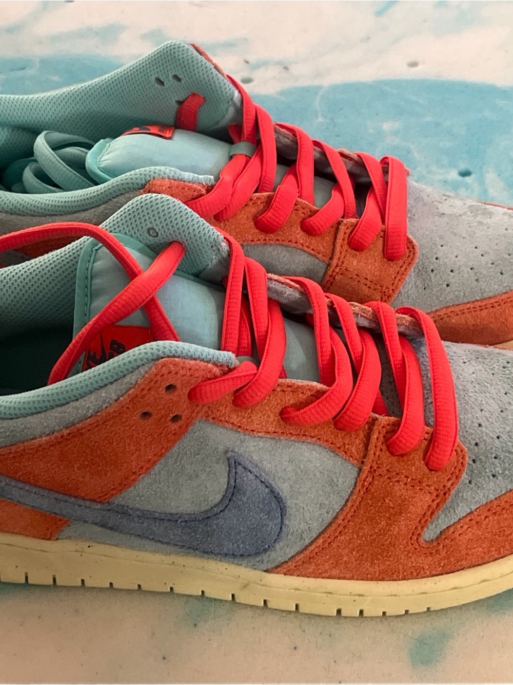 NIKE DUNK LOW SB EMERALD RISE/ORANGE ME S SIZE 10 ***NWOB***